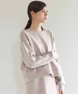 【WEB限定】BEAUTY FORM JERSEY サイドZIP クロップドプルオーバー