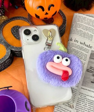 WEGO ミニぺろりんパンプキンモンスターぬいぐるみキーホルダー パープル