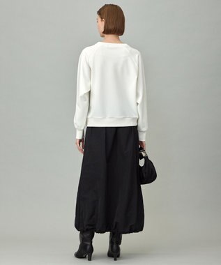 ICB 【洗える】ジョーゼットジャージー  ドルマンスリーブプルオーバー オフホワイト系