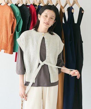 CRAFT STANDARD BOUTIQUE キナリノコラボ/洗える2wayモールニットベスト/24AW Beige
