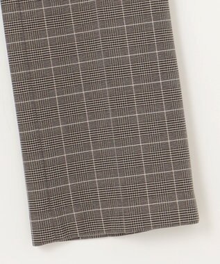 組曲 S 2WAYウォームストレッチ ストレートチェックパンツ ベージュ系3