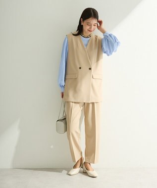 Green Parks Ｏ．きれいシルエットテーパードパンツ Light Beige