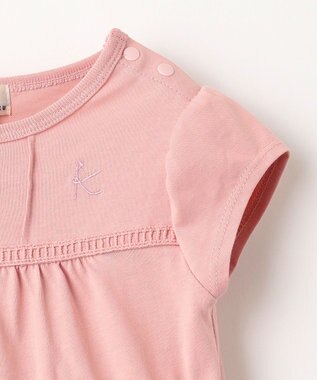 組曲 KIDS 【80-100㎝】サマーガーデン ワンピース オールドローズ系5