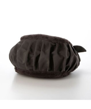 UNBILLION カシュカシュ cachecache / 下がりリボンエコファーコンビラウンドトート GY