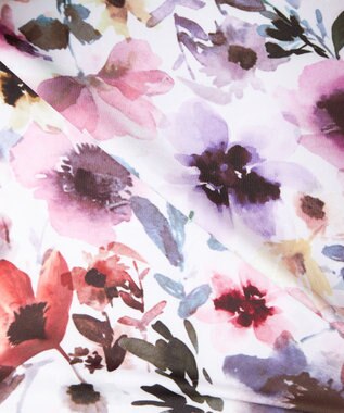 Chacott Chacott BALANCE ウォーターカラーフラワーブラトップ パールグレープリント