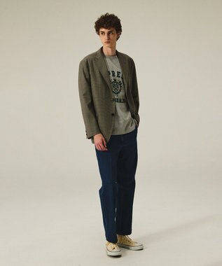 J.PRESS MEN 【J.PRESS ORIGINALS】【UNISEX】Wool Polyester Gunclub Check 3B Jacket / Baggy-Fit ベージュ系3