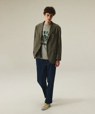 J.PRESS MEN 【J.PRESS ORIGINALS】【UNISEX】Wool Polyester Gunclub Check 3B Jacket / Baggy-Fit ベージュ系3