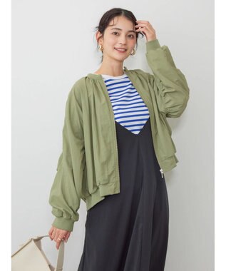 AMERICAN HOLIC 撥水加工ギャザーブルゾン Khaki