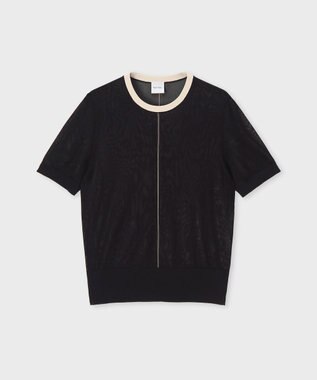 Paul Smith シアーレイヤード 半袖ニット ブラック