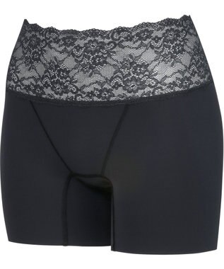 Wing 補整ショーツ 【Pパンツ】 おなかとヒップをほどよくサポート 汗の季節もさらっと快適 はきこみ丈ふかめ KJ4230 ウイング／ワコール ブラック