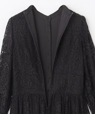 GRACE CONTINENTAL レースボウタイワンピース ブラック