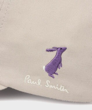 Paul Smith ラビットエンブロイダリー キャップ ライトベージュ