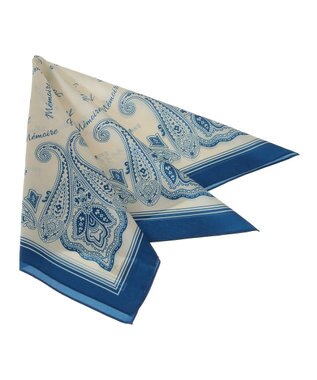 earth music&ecology アソートプリントスカーフ Navy