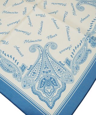 earth music&ecology アソートプリントスカーフ Navy