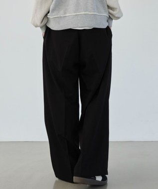 WEGO 【ユニセックス着用ITEM/SMLサイズ展開】バギースラックス ブラック