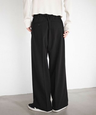 WEGO 【ユニセックス着用ITEM/SMLサイズ展開】バギースラックス ブラック