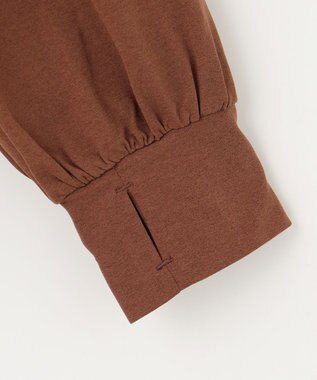 Feroux 【接触冷感・UVカット・吸水速乾】ラッシュガードフリル パーカー ダークブラウン系