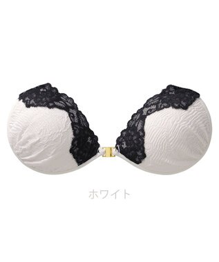 BRADELIS New York 【NuBra / ボリュームアップ】パテッドヌーブラ ヴァレリア  ストラップレスで肩こり軽減 ストレスフリー ホワイト