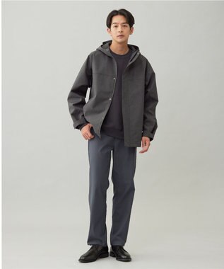 UNFILO MENS COTTON TOUCH 機能美パンツ ストレート チャコール