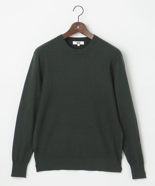 JOSEPH ABBOUD 【新色追加】チクチクしない SNOWYクルーネックニット ダークグリーン系