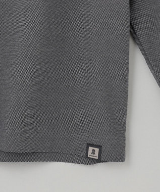 GOTAIRIKU ジャケットのインナーに最適【WEB&一部店舗限定】キレイ目 鹿の子 ビズ長袖Tシャツ ライトグレー系