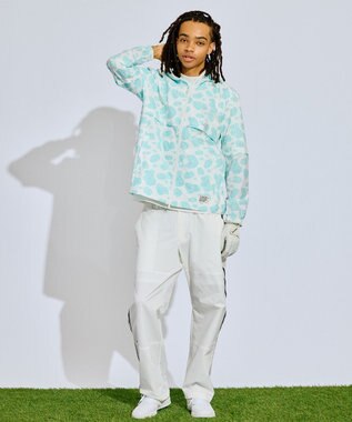 PW CIRCULUS 【撥水加工/ストレッチ】【MEN】アニマルドット2Wayブルゾン  ゴルフ ブルー系5