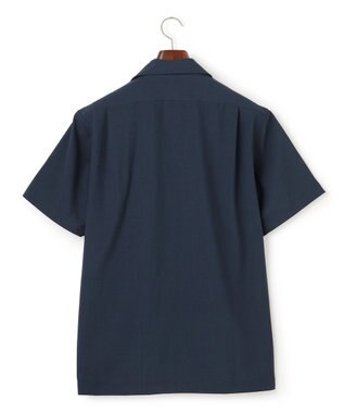 J.PRESS MEN 【WEB・一部店舗限定】リネンライク オープンカラーシャツ ネイビー系