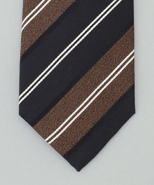 GOTAIRIKU 【日本製】西陣ネクタイ＿BLACK・BROWN ダークブラウン系2