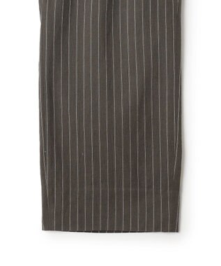 J.PRESS YORK STREET 【UNISEX】コットンリネンイージーストライプ パンツ グレー系1