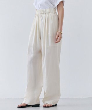 BEIGE， 【洗える・CLUEL 5月号掲載】MALLOW / コットンイージーワイドパンツ