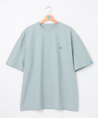 SHARE PARK MENS 【UVカット・吸水速乾・ストレッチ・軽量 】バンダナバックプリントＴシャツ ブルーグレー系