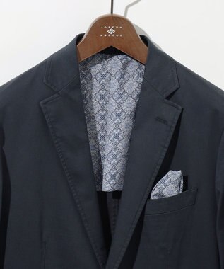 JOSEPH ABBOUD 【キングサイズ・ストレッチ/JAPANファブリック】ヴィンテージコットンストレッチ ジャケット ネイビー系