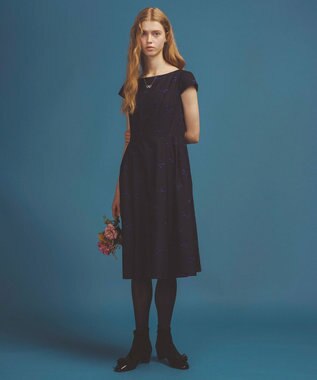 TOCCA 【洗える・消臭】SWIMMING RIBBON ドレス ネイビー系7