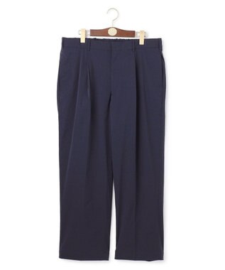 J.PRESS MEN 【J.PRESS ORIGINALS】【UNISEX】High Power Stretch Mechanical 1Tuck Slacks / New Wide Piped Stem ネイビー系