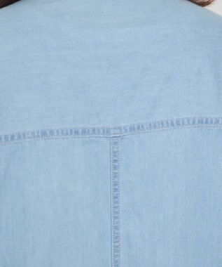 AMERICAN HOLIC Ｗポケット半袖デニムシャツ Light Indigo