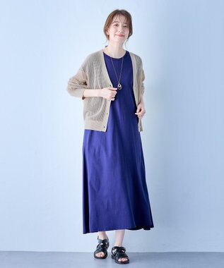 ANY メッシュカーディガン サンドベージュ