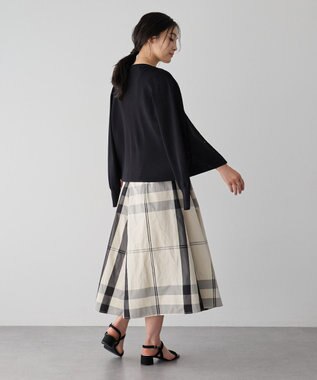 YECCA VECCA [撥水]メモリーフレアスカート Light Beige