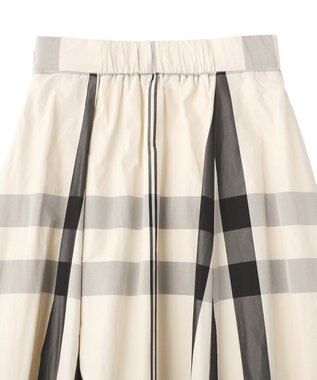 YECCA VECCA [撥水]メモリーフレアスカート Light Beige