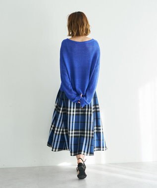 YECCA VECCA [撥水]メモリーフレアスカート Navy