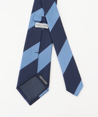 KASHIYAMA KASHIYAMAオリジナル【JAPAN MADE】レジメンタルネクタイ ブルー