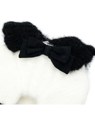 PET PARADISE cherircouture リボンニット 小型犬 ホワイト×ブラック