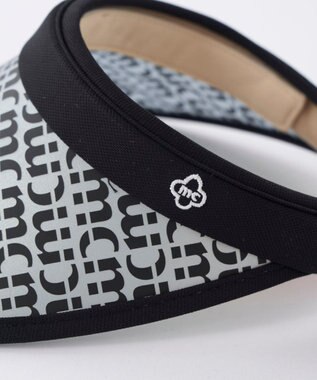 FILA GOLF／marie claire 【marie claire SPORT】総ロゴクリップバイザー ブラック