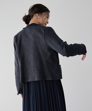 YECCA VECCA ツイードジャケット(1) Navy