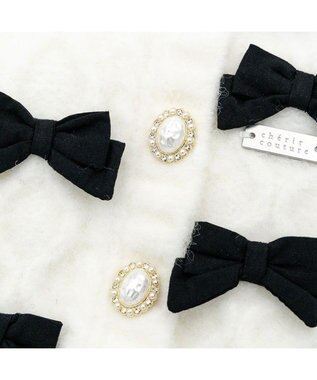 PET PARADISE cherircouture リボンニット 小型犬 ホワイト×ブラック