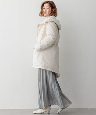 23区 【滝沢眞規子さん着用/一部店舗限定/撥水加工】ミリタリー ダウンコート アイボリー系
