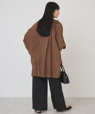 AMERICAN HOLIC 【マルチ機能】サイドラインスラックスパンツ Brown