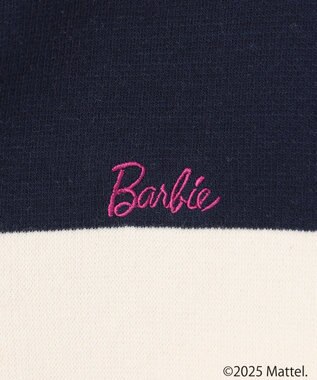 ANY 【Barbie(TM)】ラガーシャツ ネイビーボーダー