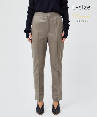 BEIGE， 【L-size】CORBY / クロップドパンツ Taupe