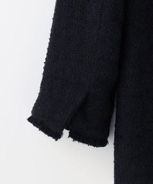 J.PRESS LADIES スラブヤーン ツイード ジャケット ネイビー系