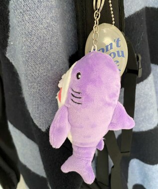 WEGO さめぬいぐるみキーホルダー パープル